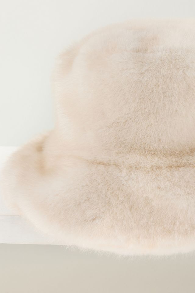 By Anthropologie Faux Fur Bucket Hat #2