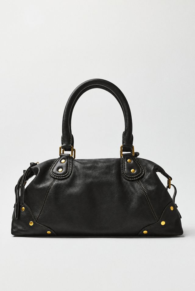 By Anthropologie Arina Large Leather Satchel #3