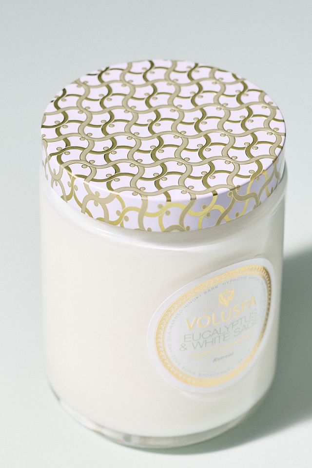 Voluspa Fresh Eucalyptus & White Sage Glass Jar Candle #2
