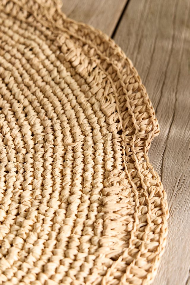 Terrain Scalloped Raffia Placemat #2