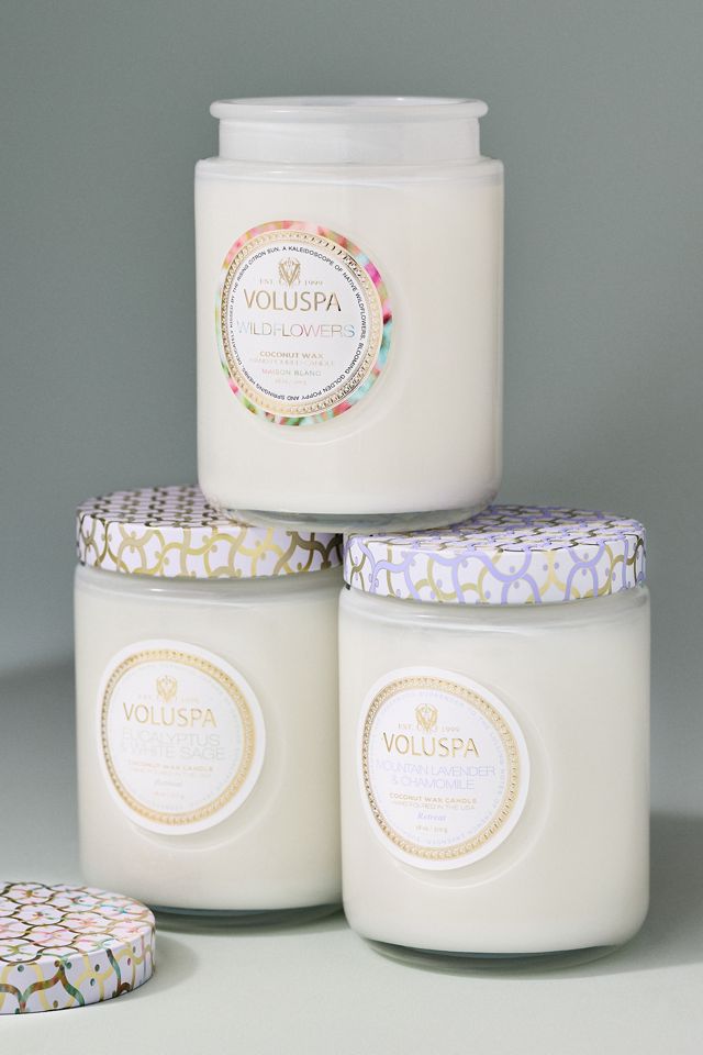 Voluspa Floral Wildflowers Glass Jar Candle #1