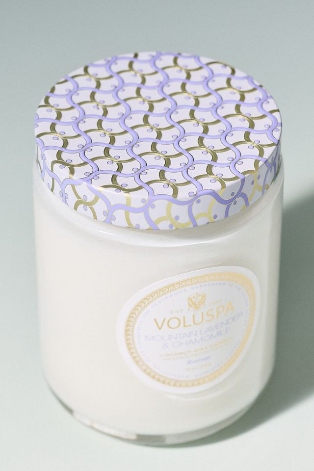 Voluspa Floral Mountain Lavender & Chamomile Glass Jar Candle #2