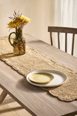 Terrain Scalloped Raffia Runner