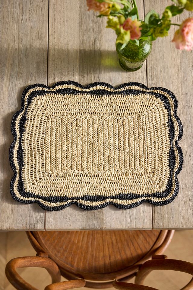 Garden Party Raffia Placemat #1