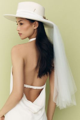 Meshika Hats Til Death Do Us Part Veiled Fedora