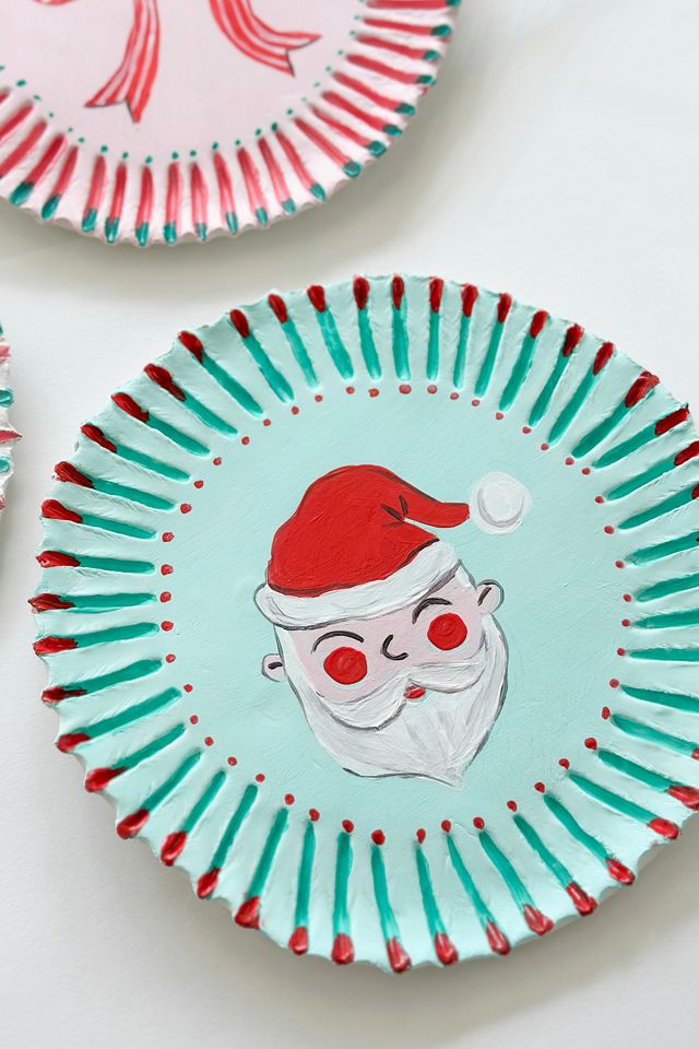 Kit di Argilla Autoindurente Piatto di Babbo Natale MakeBox & Co. #3