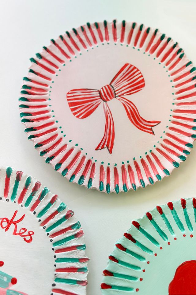 Kit di Argilla Autoindurente Piatto di Babbo Natale MakeBox & Co. #1