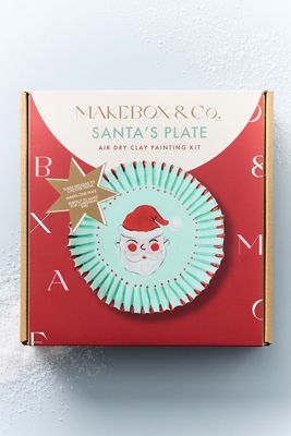 Santa's Plate Air Dry Clay Kit