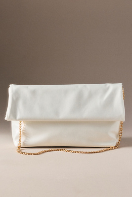Moda Luxe Angela Oversized Envelope Clutch In Ivory