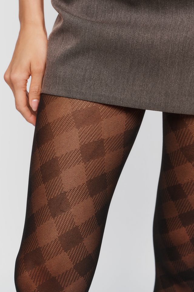 Commando Check Plaid Sheer Tights #3