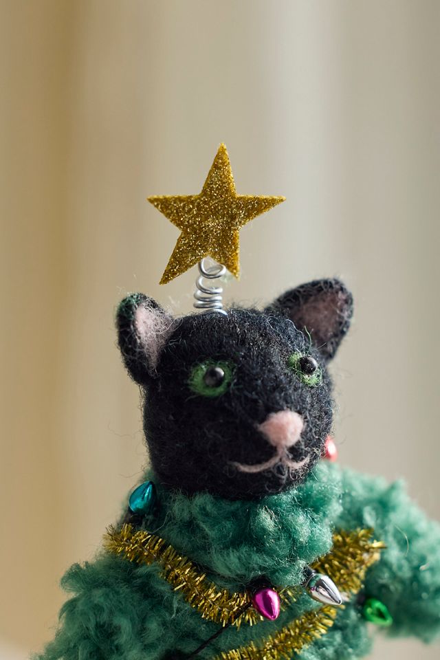 Wrapped Cat Felt Critter #1