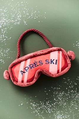Anthropologie Apres Ski Goggles Pet Toy