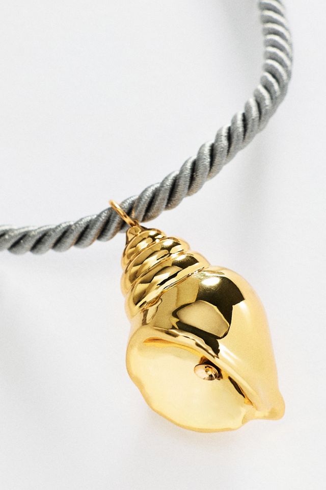 Timeless Pearly Corded Shell Necklace #1
