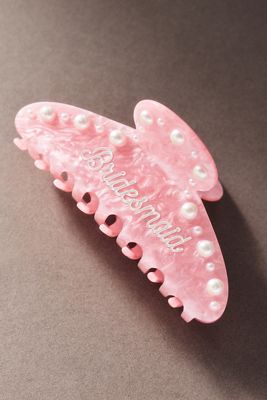 Untamed Petals Bridesmaid Pearl Claw Clip