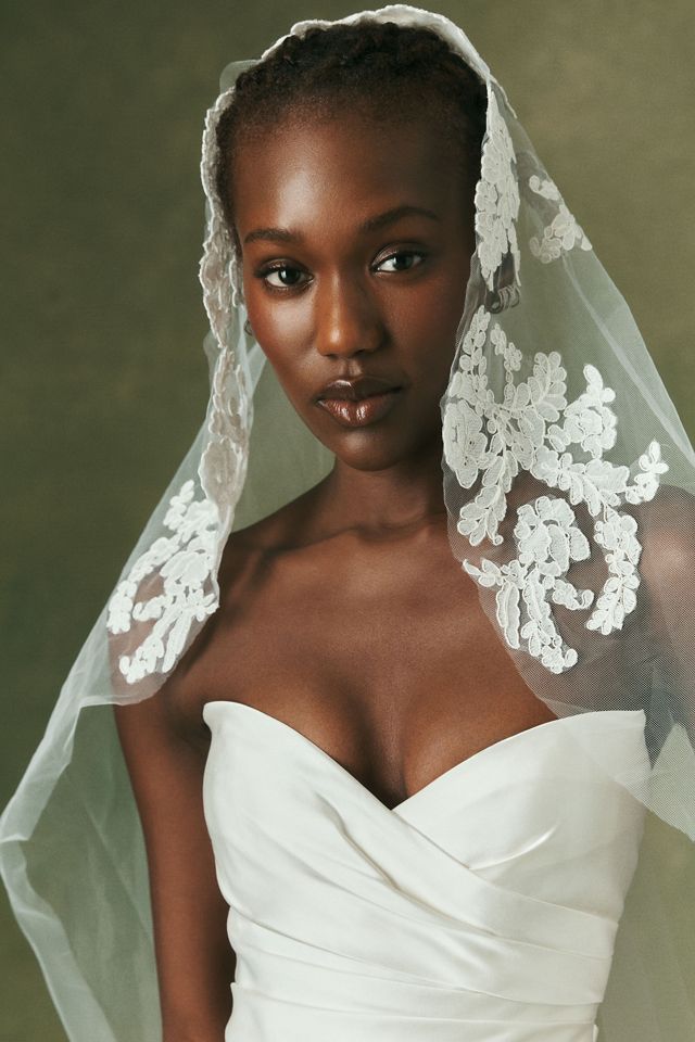 Jenny Yoo Hailey Lace Cathedral Veil #1