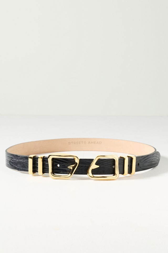 Streets Ahead Double Buckle and Keeper Belt | Anthropologie