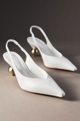 Vincenza Slingback Gold Bauble Heels