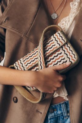 Fiona Beaded Bag: Geometric Edition