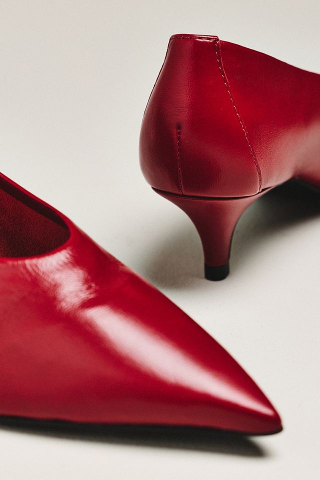 By Anthropologie Pointed-Toe Kitten-Heel Pumps #2