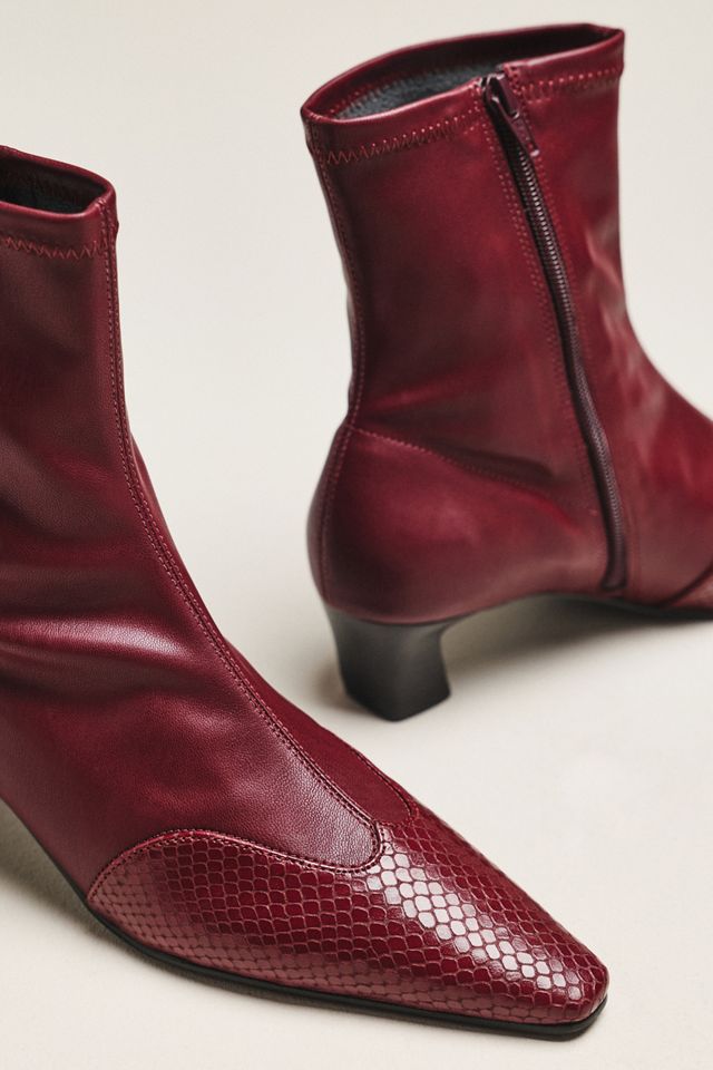 Maeve Cap-Toe Stretch Ankle Boots #2