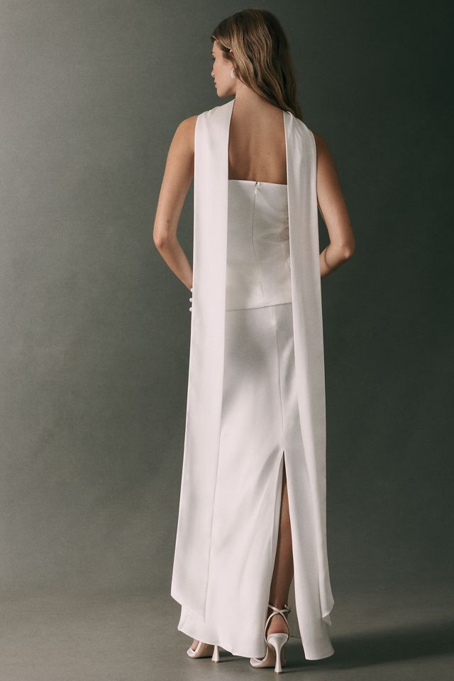 Mare Mare Satin Top, Maxi Skirt & Scarf Three-Piece Set #1