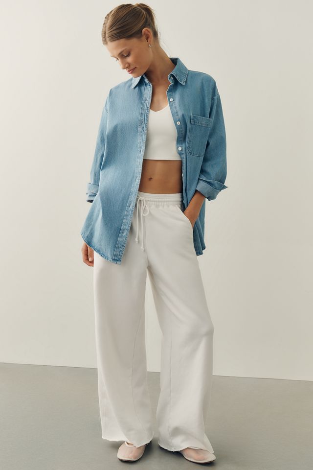 En Elly Wifey Era 100% Cotton Denim Buttondown Shirt #3