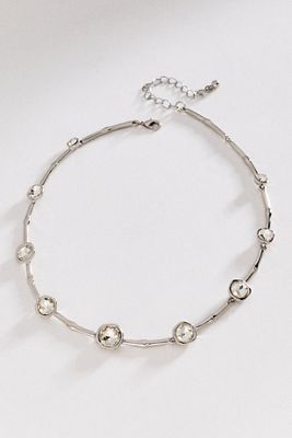 By Anthropologie Bezel Crystal Necklace