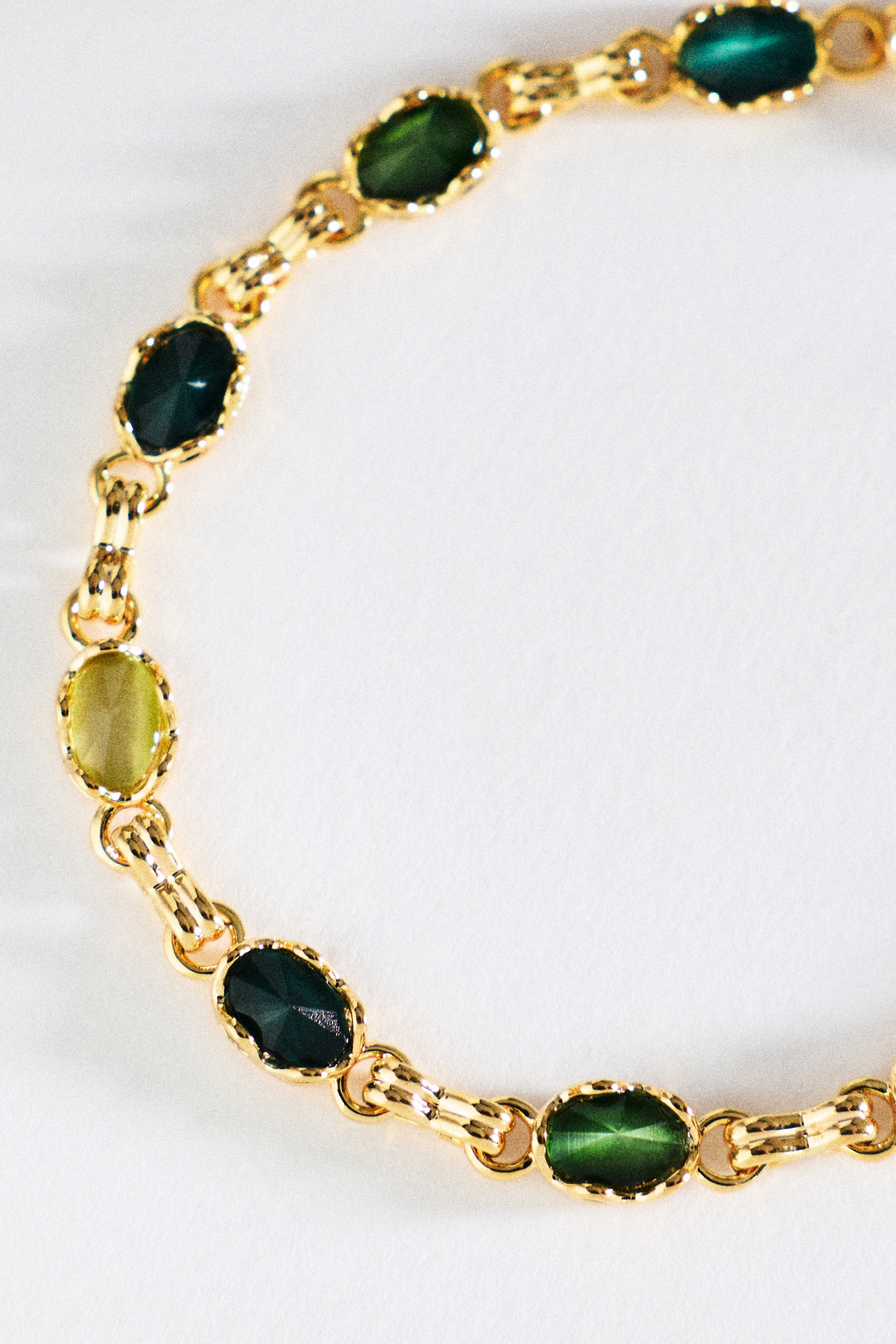 By Anthropologie Bezel Stone Bracelet
