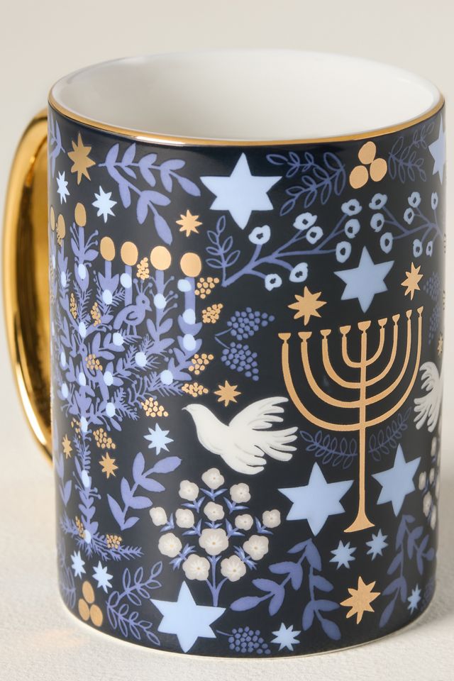 Rifle Paper Co. Porcelain Menorah Mug #2