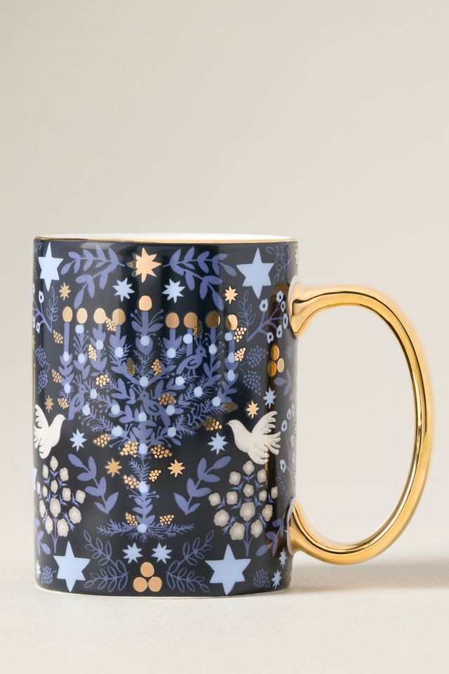 Rifle Paper Co. Porcelain Menorah Mug #1