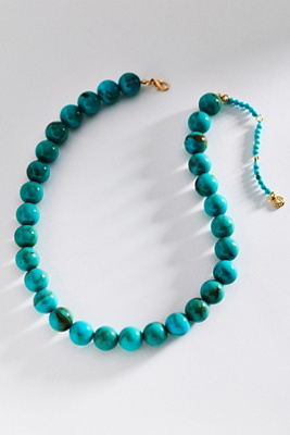 Baublebar Mini Jane Beaded Necklace In Blue