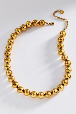 Baublebar Mini Jane Beaded Necklace In Gold