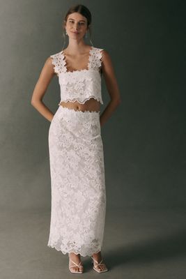 Hansen & Gretel Flora Lace Top and Maxi Skirt Set