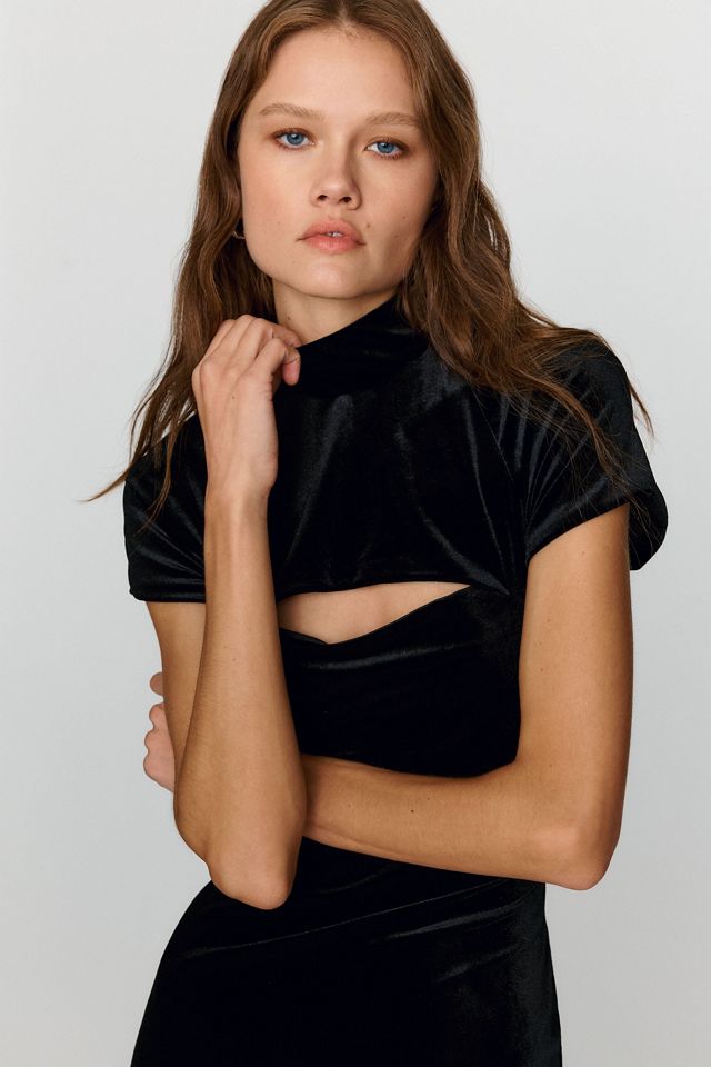 BHLDN Cutout Velvet Maxi Dress #1