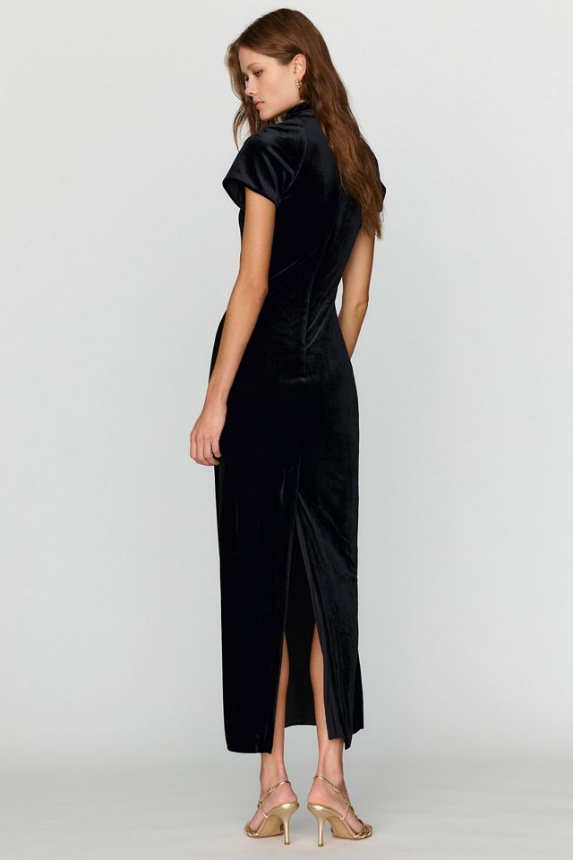 BHLDN Cutout Velvet Maxi Dress #2