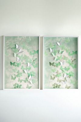 Spring Dimensional Butterflies Wall Art