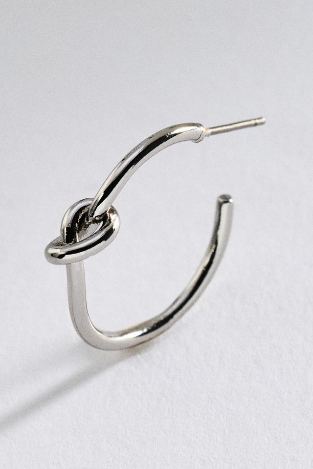 By Anthropologie Knotted Hoop Earrings #1