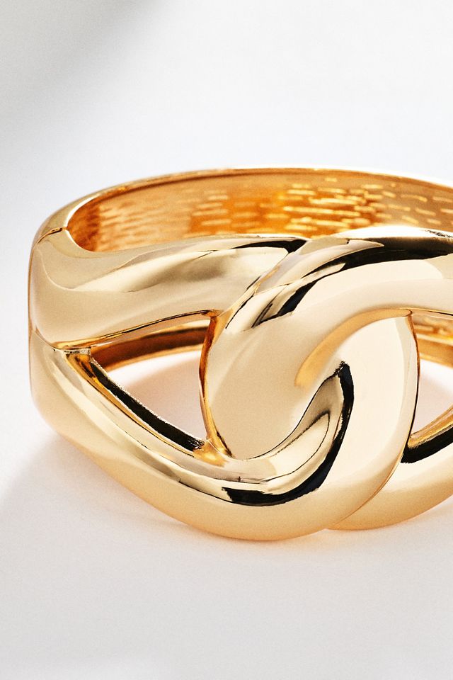 By Anthropologie Metal Twist Bangle #1