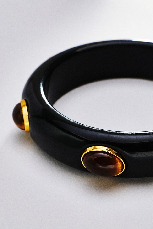 By Anthropologie Resin Stud Bangle #1