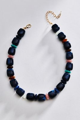 By Anthropologie Resin Beaded Necklace