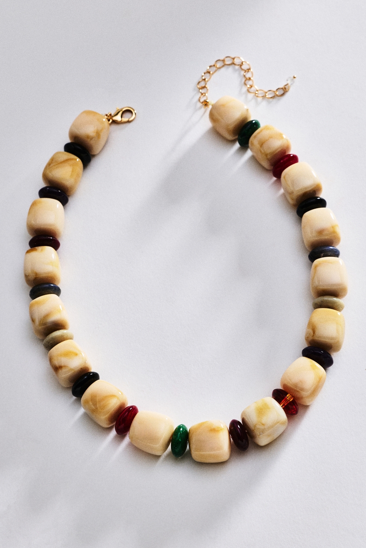 By Anthropologie Resin Beaded Necklace