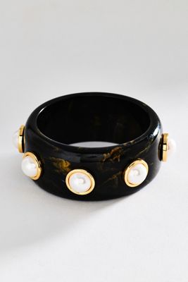By Anthropologie Pearl Stud Bangle