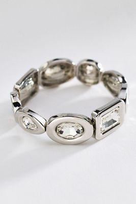 By Anthropologie Chunky Bezel Crystal Bracelet