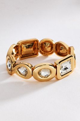 By Anthropologie Chunky Bezel Crystal Bracelet
