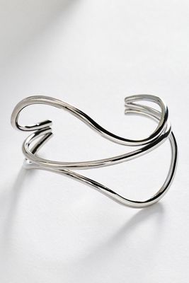By Anthropologie Wavy Cuff Bracelet