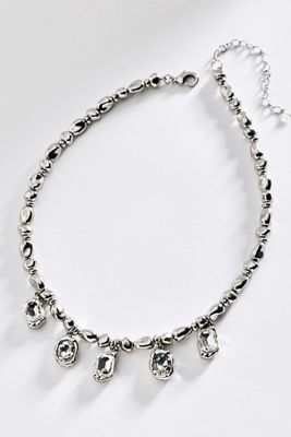 By Anthropologie Organic Crystal Drop Necklace