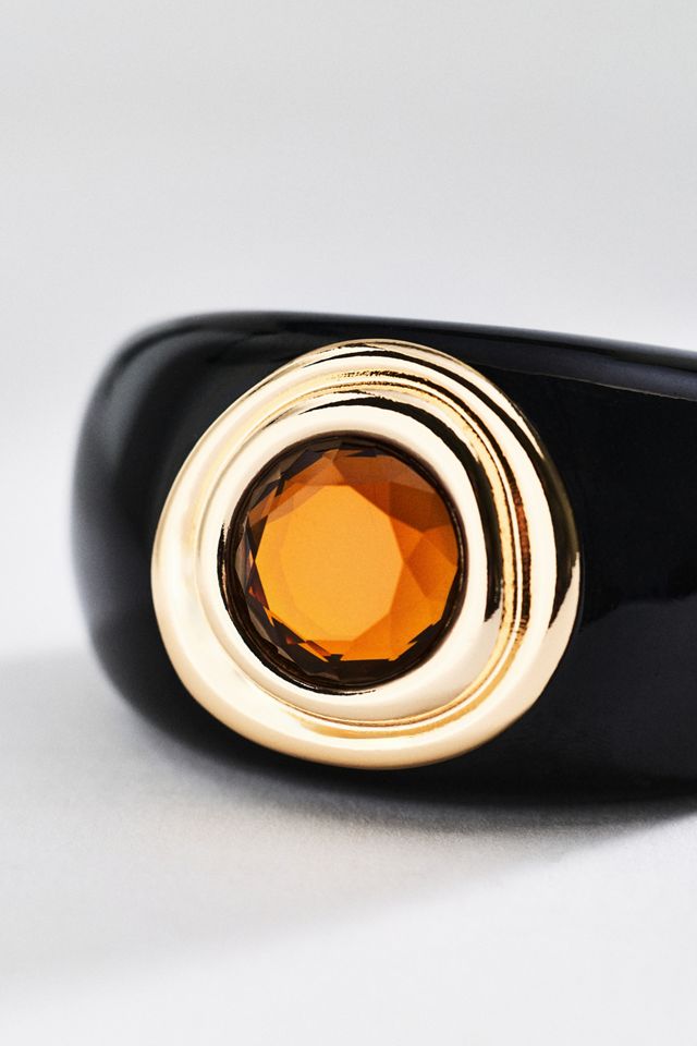 By Anthropologie Resin Bezel Cuff #1