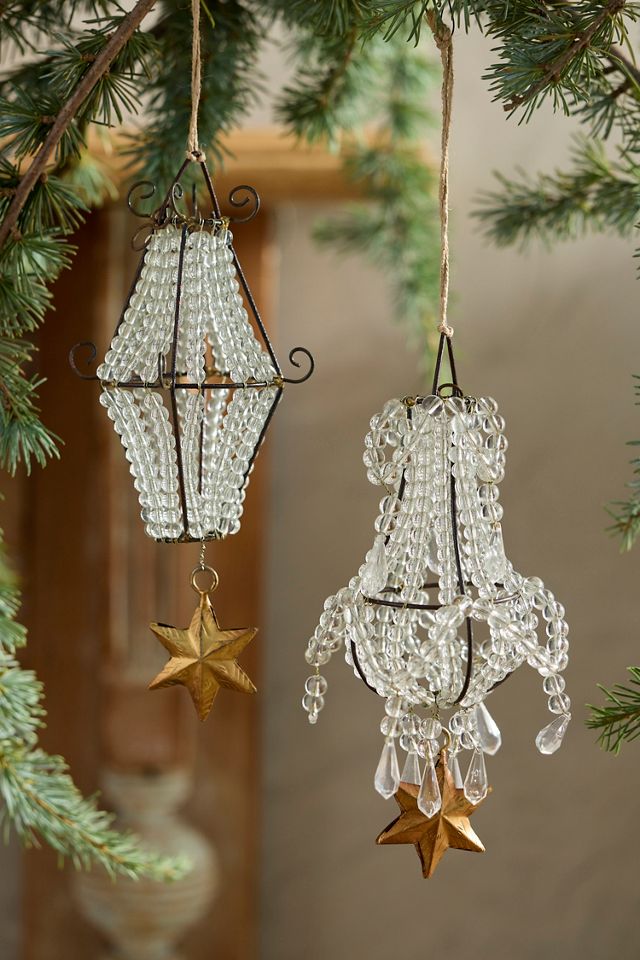 Beaded Chandelier Ornament #1