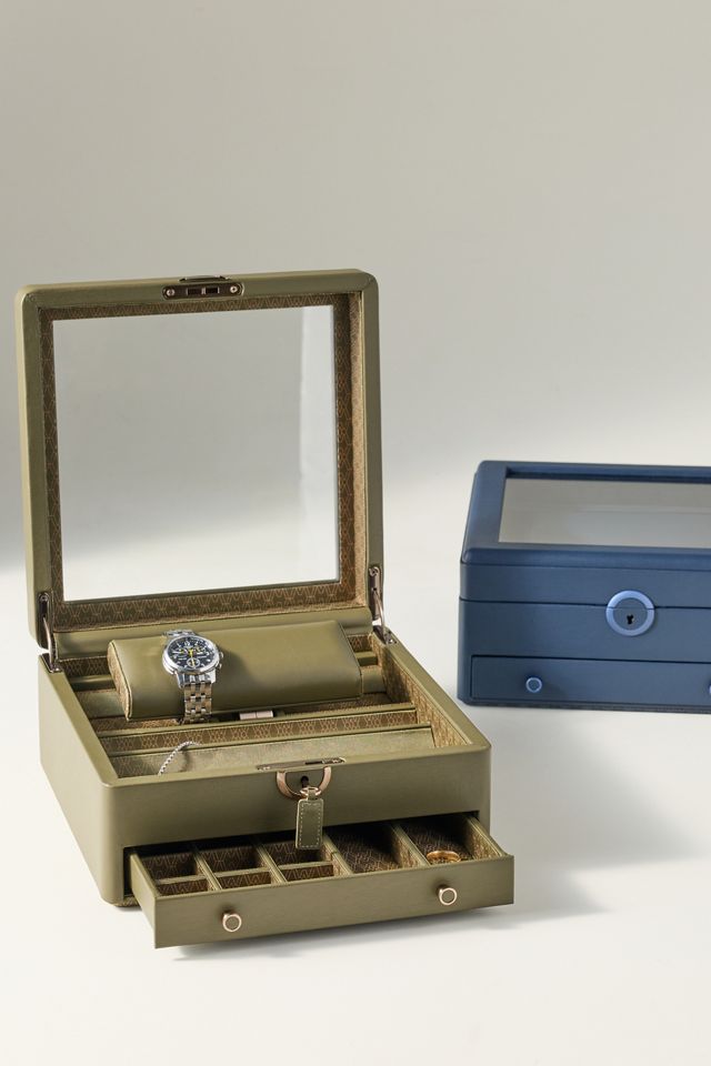 WOLF Leather Earth Watch Stand Box #2