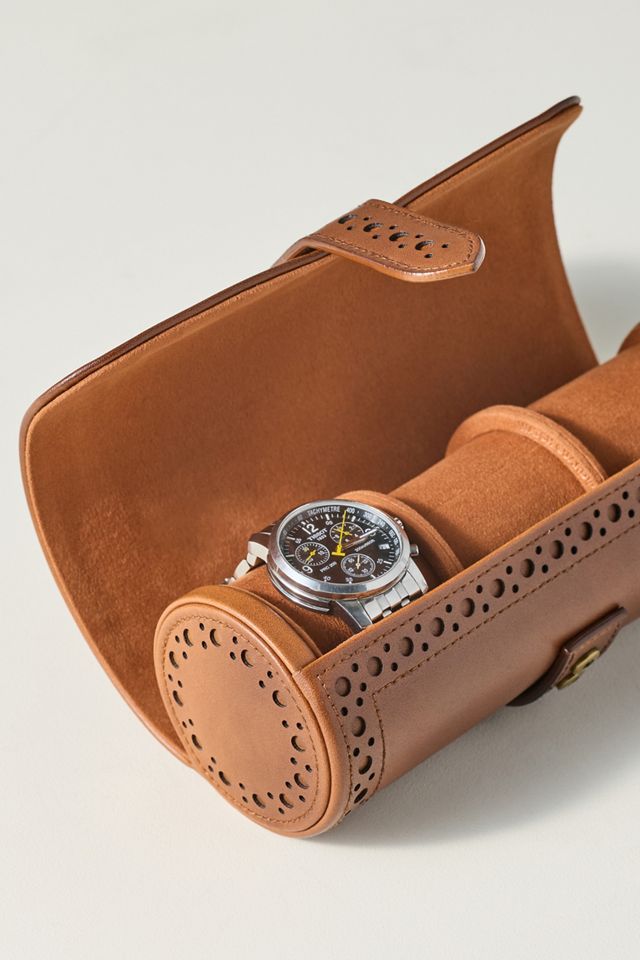 Wolf 1843 Brogue Travel Triple Watch Roll #1